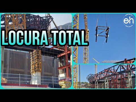 🔴OBRAS CAMP NOU(21 de Agosto)⚠️Nuevos voladizos ,primer superpilar encofrado completo