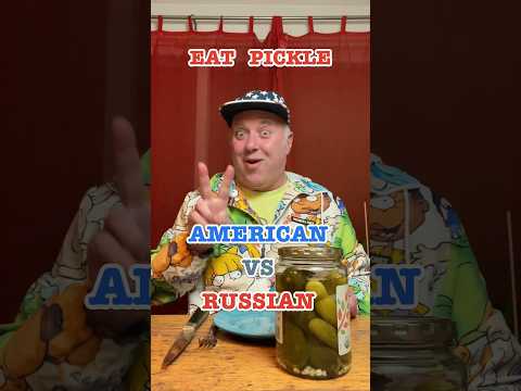 American vs Russian: Eating Pickles #crazyrussiandad #usavsrussia #usa #russia #russian #pickle