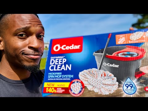 O-Cedar Easy Wring Spin Mop & Bucket (How it Works)