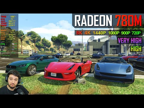 The Radeon 780M Integrated Graphics in GTA 5!