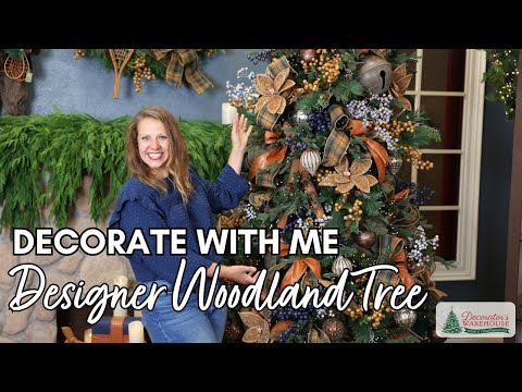 Designer Tips for Decorating a Christmas Tree I Luxe Rustic Woodland Design