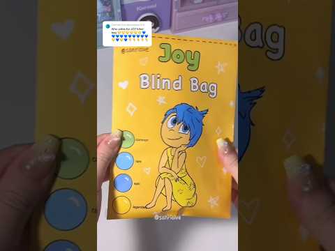 inside out 2 joy blind bag💛#diy #insideout#insideout2#asmr#sanrio #blindbag#craft#papercraft#kawaii