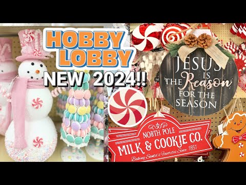 🎄🍭NEW! HOBBY LOBBY SHOP WITH ME~2024 CUTE DECOR🎄🍭 I Love Christmas episode 12 Olivias Romantic Home