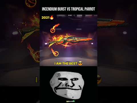 Incendium Burst M1887 😈 Vs Tropical Parrot ☠️ #shorts #freefire #freefireshorts #trending #viral