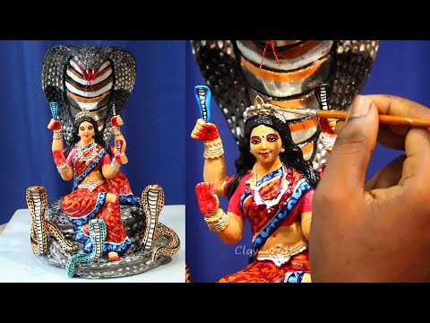 Manasha devi murti making part 2 | mitti ki manasa murti banana | clay art