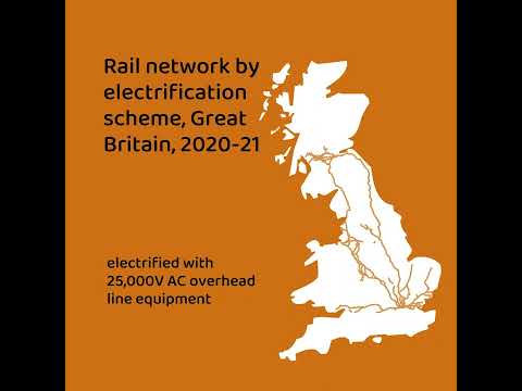 Britain's Railway in Numbers - Rail Infrastructure and Assets, year ending March 2021