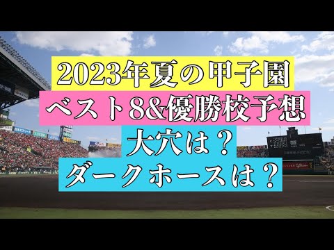 2024夏の甲子園ベスト8予想&優勝校予想！