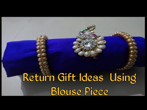 ಬ್ಲೌಸ್ ಪೀಸಯಿಂದ ಈ ತರಾ ಮಾಡಿಕೊಡಿ |Return gift idea using blouse piece