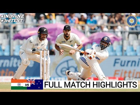 Full Highlights | India vs New Zealand 3rd Test DAY 3 2024 | New Zealand vs India | IND vs NZ TEST