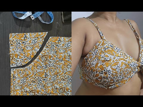 Big Size Cotton Bra Cutting and Stitching | Size 44