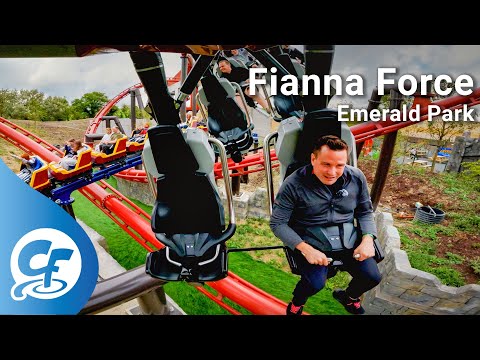 Fianna Force front seat on-ride reverse ridercam 5K POV @60fps Emerald Park