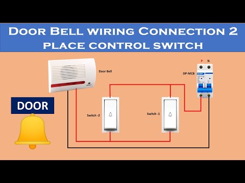 Door Bell wiring connection | two way bell switch connection | @Electricalgenius