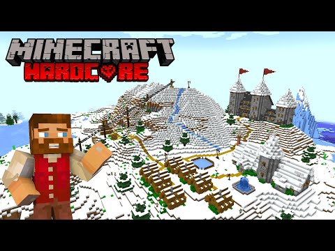 I Built a SKI RESORT in Minecraft Hardcore (MERRY CHRISTMAS!)