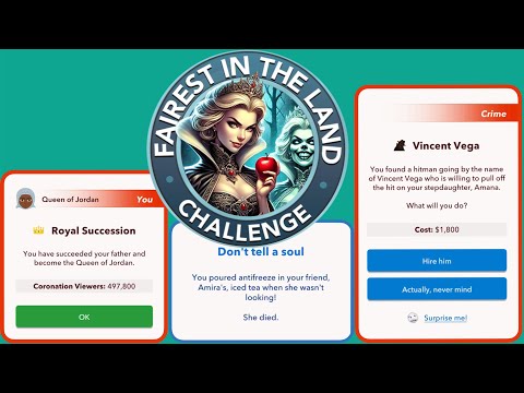 HOW TO COMPLETE THE FAIREST IN THE LAND CHALLENGE | become a queen | Bitlife