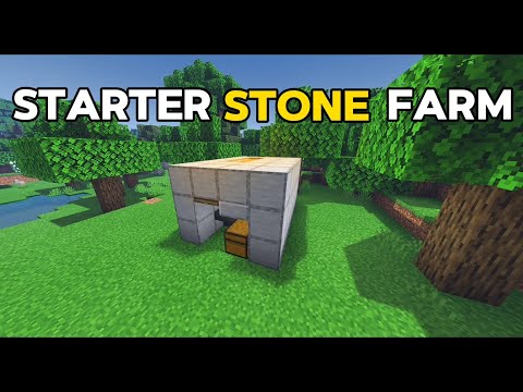 Starter Stone Farm in Minecraft