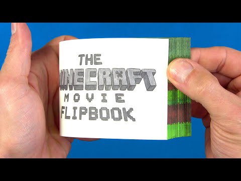 I made the MINECRAFT MOVIE Flipbook