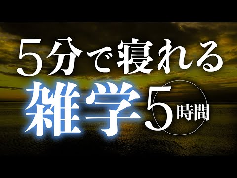 【睡眠導入】５分で寝れる雑学5時間【合成音声】