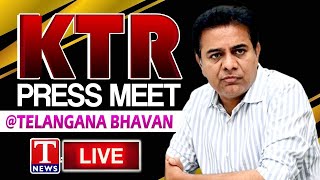 LIVE: KTR Press Meet At Telangana Bhavan | T News