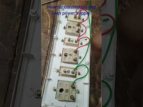 inverter and men power supply connection #electrical #vairalvideo #youtubshorts #shorts