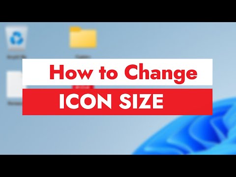 How to change Windows icon size