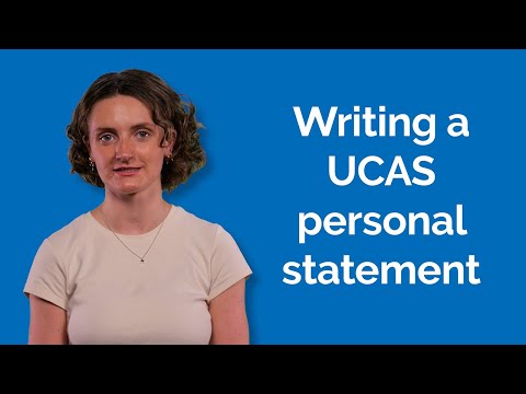 How to write a UCAS personal statement