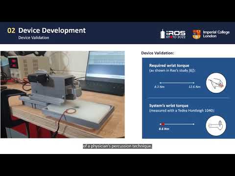 Soft Tissue Characterisation Using a Novel Robotic Medical Percussion Device with Acoustic Analysis