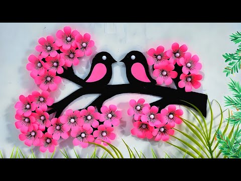 Amazing Home Decoration Ideas | Easy Paper flower wall Hanging craft | Diy New Room decor ideas