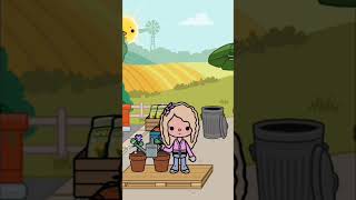 Growing a flower 🌷 in Toca Life World  #growingflowers  #tocaboca  #shorts