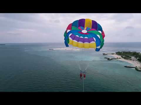 Exciting Parasailing over Maldives (Maafushi island) by Sukla Das । #travel #maldives #watersport