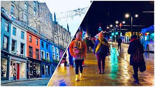 Victoria Street | Edinburgh city in night | स्कॉटलैंड | UK