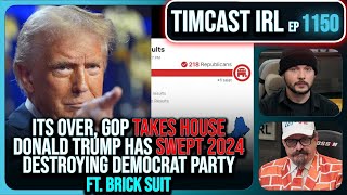 GOP WINS HOUSE, Decision Desk CALLS IT, Trump SWEPT 2024 NUKING Democrats w/Brick Suit | Timcast IRL