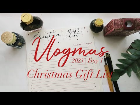 Vlogmas 2023: Day 1 | Making Christmas Gift List