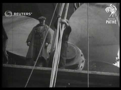 Shipping: 'RMS Queen Mary' overhauled / 'RMS Majestic' converted into Admiralty training ship (1937)