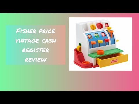 Fisher Price Vintage Toy Cash Register