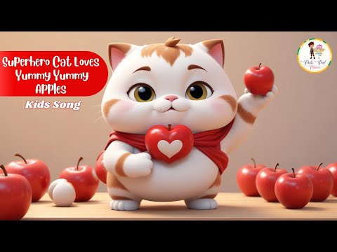 Superhero Cat Loves Apples 🍎 | Fun Kids Song | Polo Pal Rhymes 🎶 #SuperheroCat #KidsSong