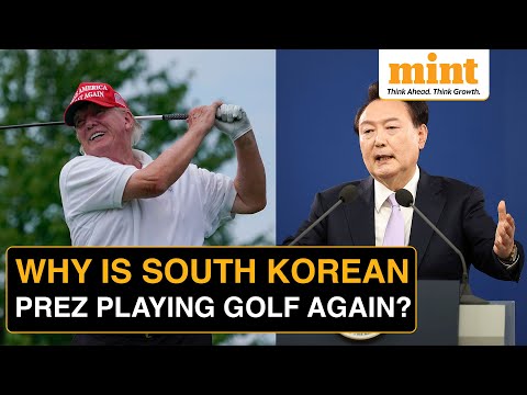 Trump In Office, South Korean President On Golf Course | Yoon Suk Yeol Plays Golf After 8 Years