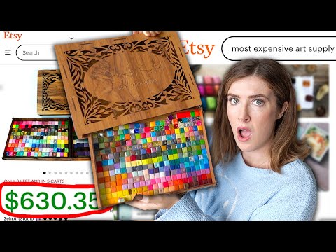 I Tested Etsy's Most EXPENSIVE Art Supply..$600??