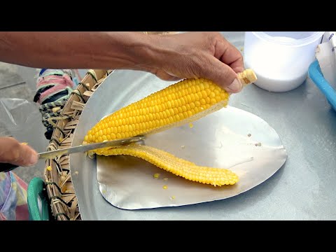 CORN CUTTING - STREET FOOD