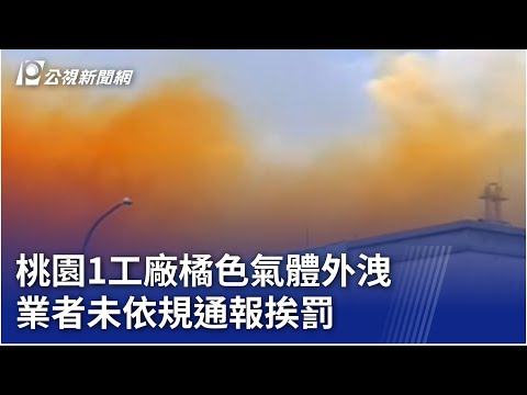 桃園1工廠橘色氣體外洩 業者未依規通報挨罰｜20241113 公視晚間新聞