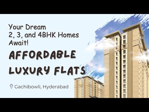 2BHK, 3BHK, and 4BHK Flats for Every Lifestyle! : Luxury Living in Gachibowli, Hyderabad