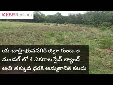 4 Acre Excellent Plain Land for Sale @Gundala Mandal || #Telanganalands #Yadadri #Yadgirigutta