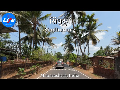 Sindhudurg 4K: Scenic Drive from Kankavli to Kunkeshwar, devgad - Maharashtra INDIA