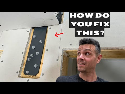 How to Drywall Over Beam Hangers!