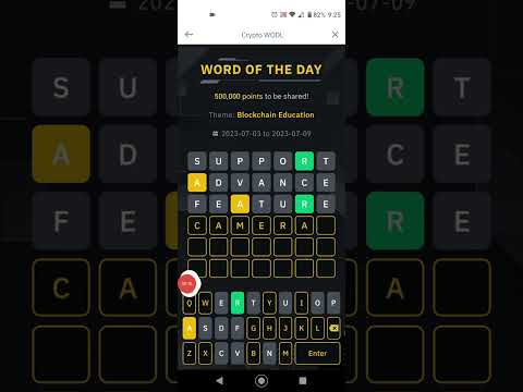 WOTD BINANCE | BINANCE WORD OF THE DAY | 07 LETTER WORD |  #cryptocurrency #binancewotd #bitcoin