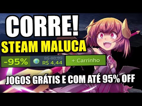 CORRE! Jogos para PC de Graça, Jogo de R$88,99 por R$4,44 na STEAM MALUCA e MAIS!