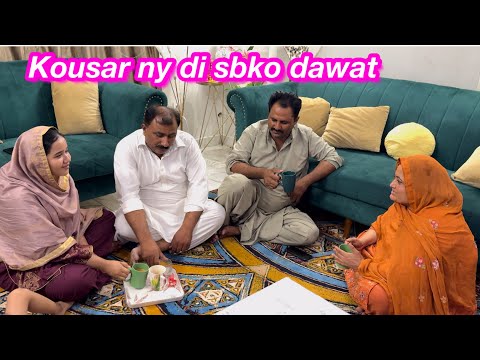 Kousar ny di subko dawat | busy life | Sitara yaseen vlog