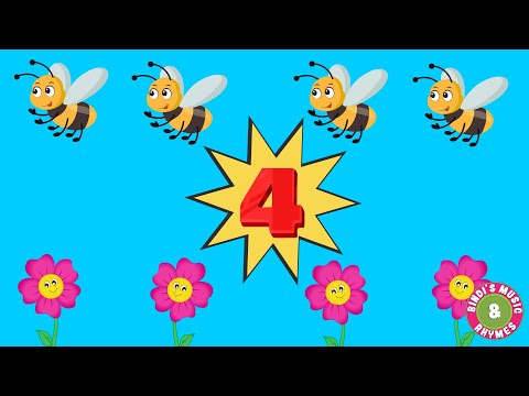 Number 4 Song | Learn Counting - Nursery Rhymes for kids | Bindi's Music & Rhymes