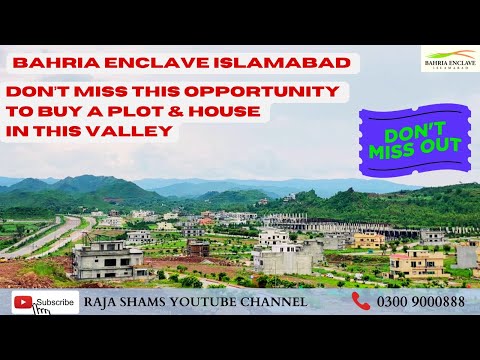 Islamabad Most Beautiful Housing Society || Surrounded By Hills || Bahria Enclave Islamabad ||