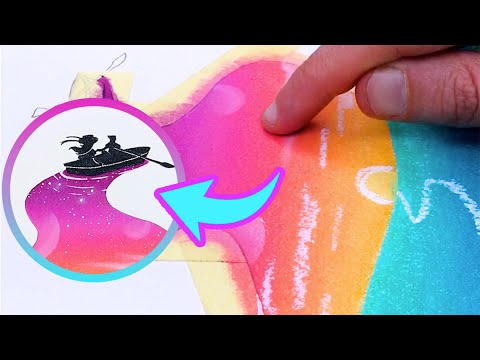 This is my tutorial to make this great oil pastel drawing at home 🙌🖍