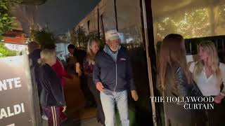 The legendary actor Morgan Freeman dines at Italian eatery Giorgio Baldi with friends!